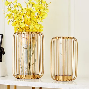 

Flower Vase Nordic Decoration Home Desktop Glass Vases For Wedding Decoration Hydroponic Flowers Pot Delicate Floor Vases ZHP002