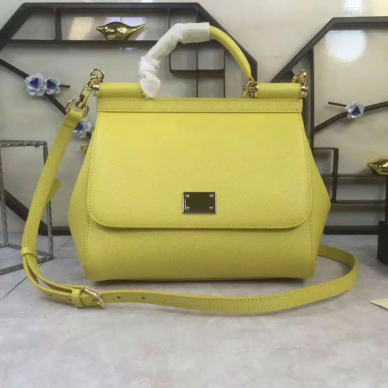 new handbag simple and versatile hand print single shoulder Mini women's Messenger Handbag - Цвет: Цвет: желтый