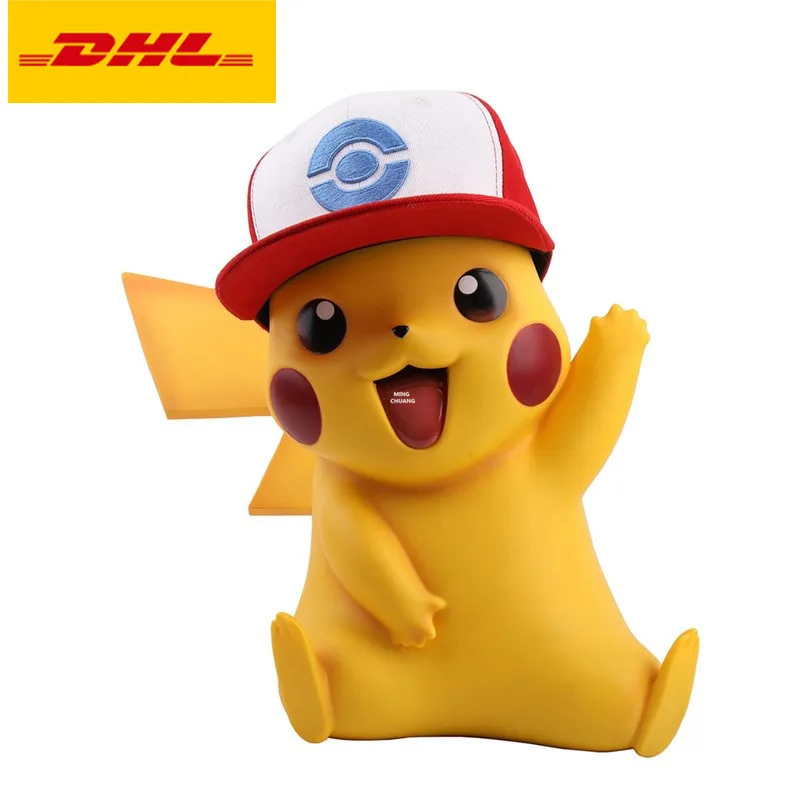 

16" Anime Statue Cute Animal Bust Pikachu Full-Length Portrait Creative Simulation Art Craft GK Action Figure Toy BOX 40CM V677