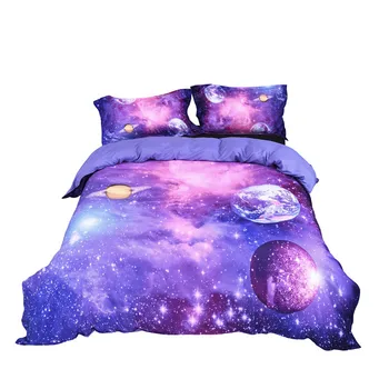 

Top-grade and Fashionable Bedding Duvet Cover Set Galactic SkyGalaxy Bed Set 2/3pcs Bedding Set Full Home Textiles Drop Ship 96