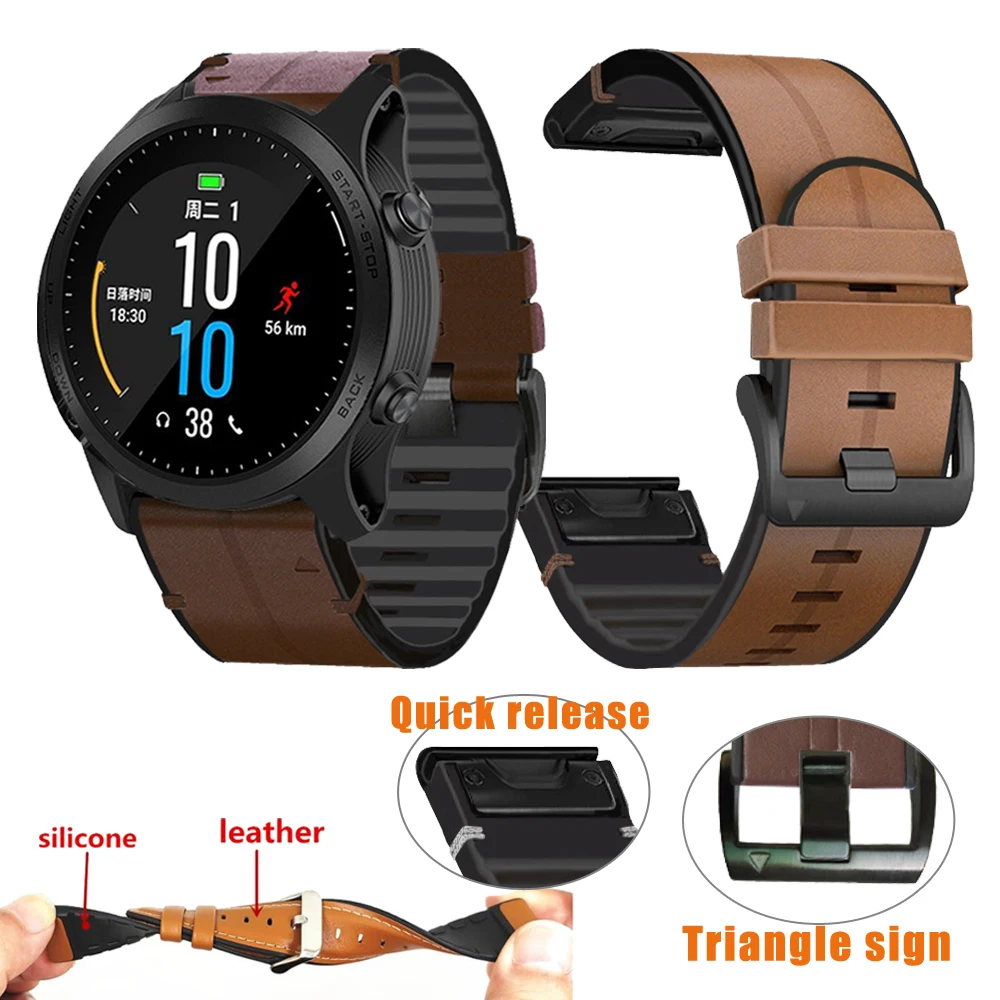 26 22 мм ремешок для наручных часов Garmin Fenix 5X 5 6plus 6X Pro 3 HR/Forerunner 935 945 Quick Release