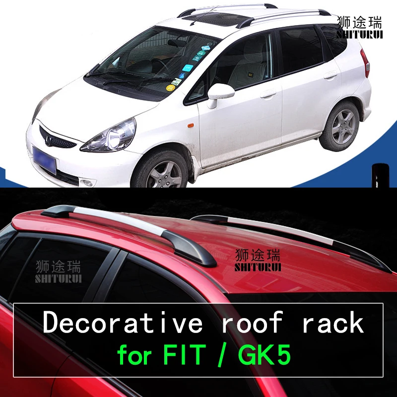 Кровельные рейки для хэтчбека Ho.nda FIT gk5 2014 2019 17 2 шт. боковые из алюминиевого сплава