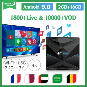 

IPTV Arabic Qatar France IPTV HK1 Super 4K H.265 1800+ Live IP TV Arabic QHDTV IPTV Subscription IPTV French no app included
