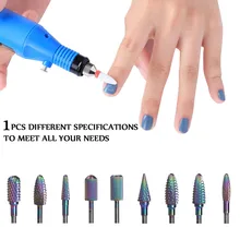 Nail Art шлифовальные алмазные сверла электро-трик ногтевая машина Бриллиантовая пуля бит маникюр Пилочки для ногтей электро-трик фрезерный кофемолка