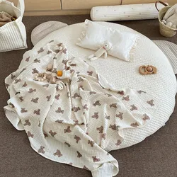 Baby Cotton Blanket Spring And Autumn Air Conditioning Quilt Boys And Girls Blankets Children’S Kindergarten Lunch Break Blanket