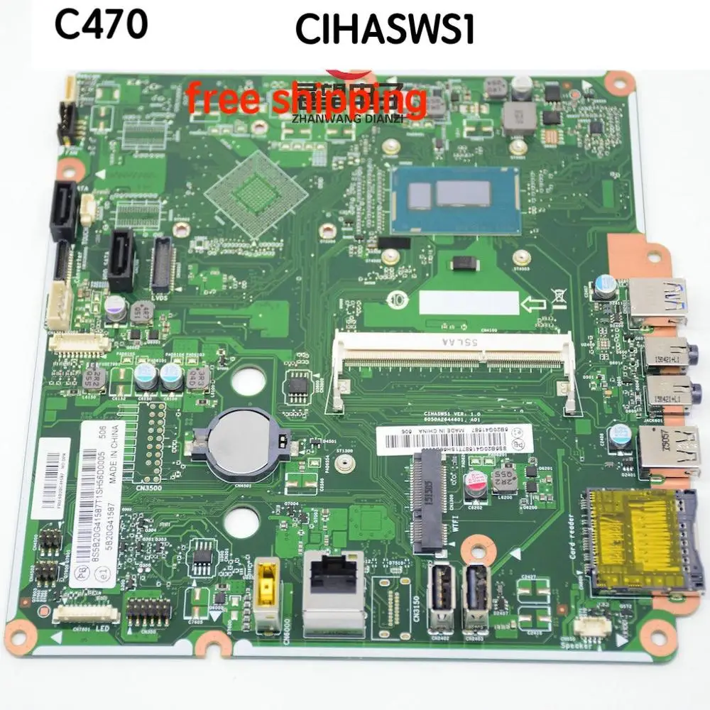 

CIHASWS1 For Lenovo C470 Laptop Motherboard I3-4030U I3 CPU 5B20G41587 Mainboard 100%tested fully work