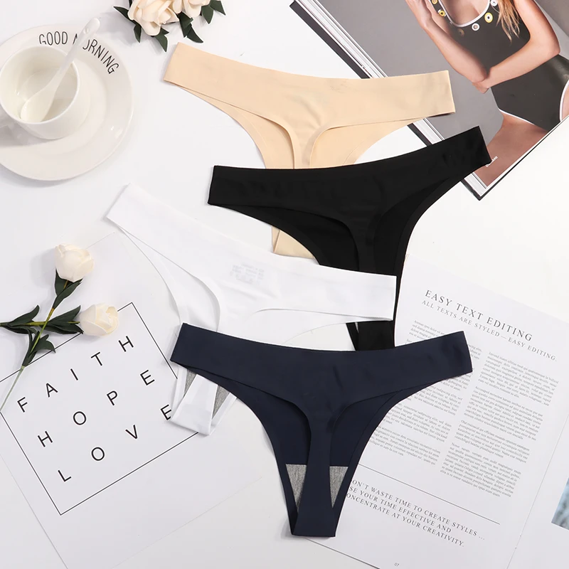 3 шт. женские бесшовные трусики стринги|ladies underwear thongs|thong knickerspanties ladies |