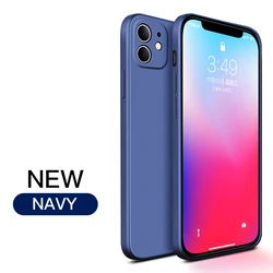Premium Liquid Silicone Shockproof Soft Case - Luxurious Protection and Style - 7 Plus or 8 Plus (Navy Blue)