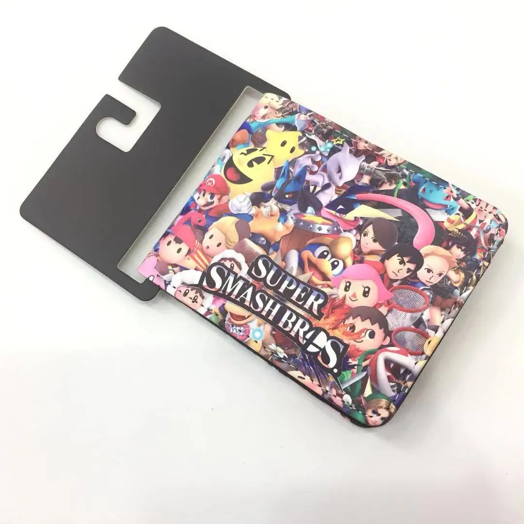 Nintendo Super Smash Bros мужской кошелек портмоне мультфильм унисекс кошельки ID/кредитный держатель для карт - Цвет: 9
