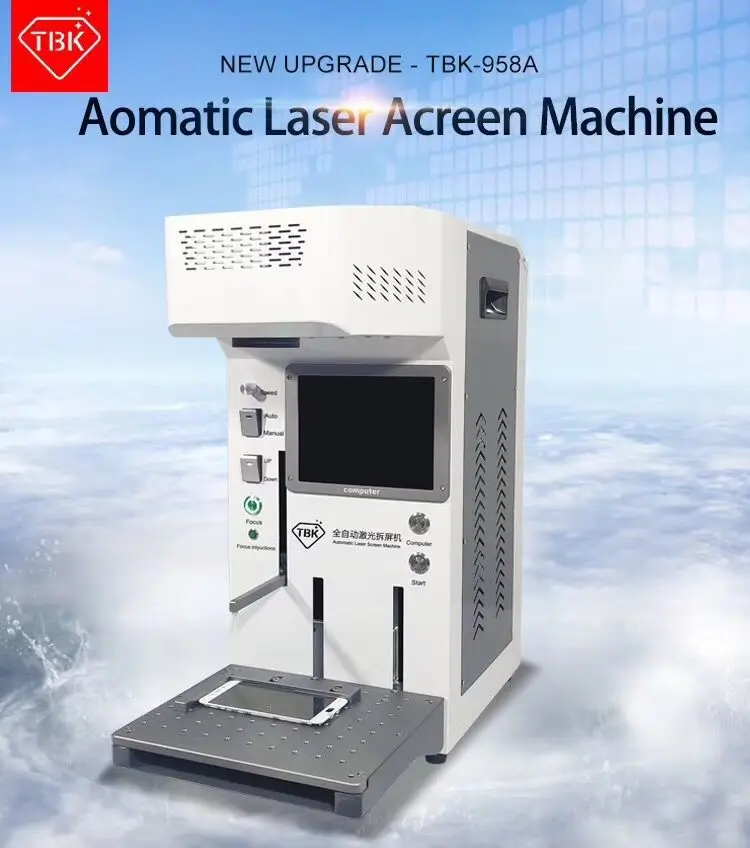 

TBK Newest Laser Marking Machine Fully Automatic Autofocus For IPHONE 11 Back Cover Separator Dismantling LCD Screen LOGO Carve