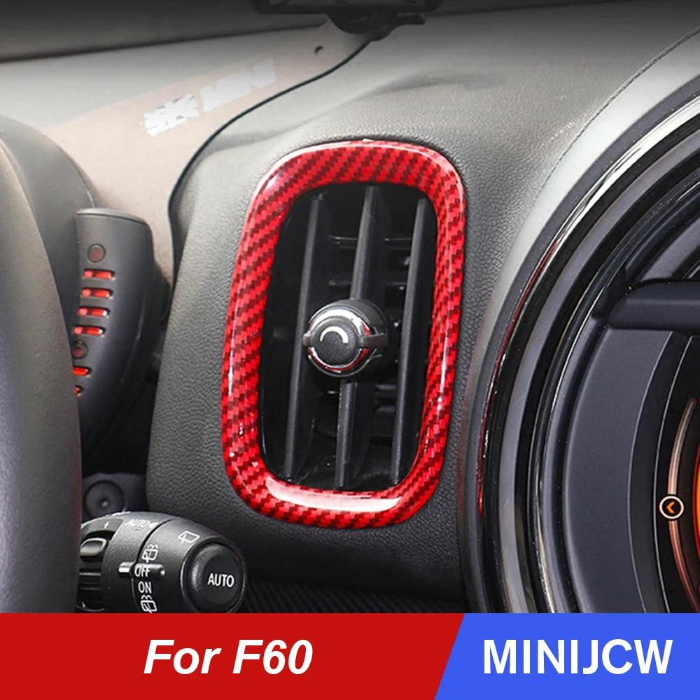 

4pcs Car Air Outlet Instrument Cover Housing Trim Shell Air Vent Decor Sticker For Mini Cooper One d Countryman F60 Accessories