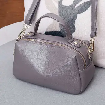 

Cow Leather Tote Bag Lady Luxury Genuine Leather Women's Handbags Women Messenger Bags Ladies Shoulder Bag