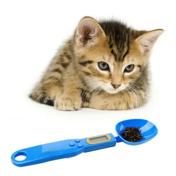 

Multifunctiona Pet Food Spoon Handheld Precision Electronic Weighing Food Scale Pet Dog Cat Feeding Tools