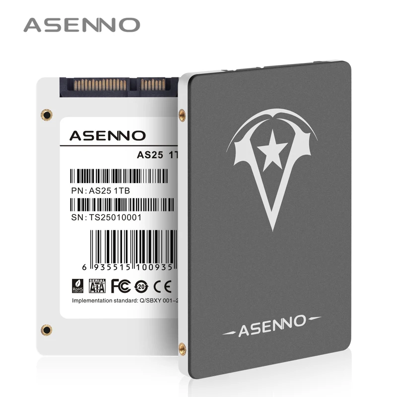 Asenno SSD 1 ТБ HDD 2,5 ''SSD SATA SATA3 Внутренний твердотельный накопитель hd ssd жесткий диск для ноутбука для компьютера