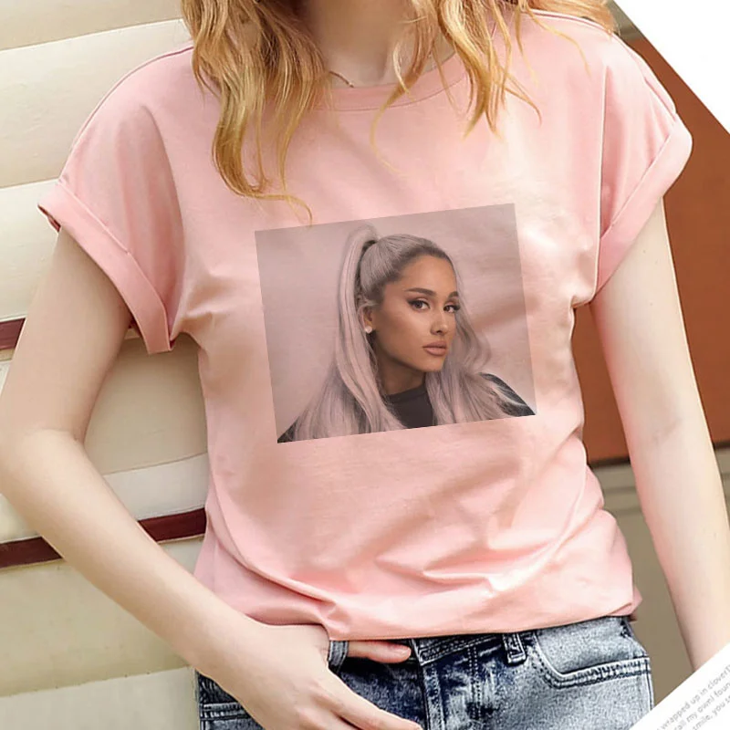tシャツ Arian CS アリアンカットソー レディース Ariana Grande T-Shirts - Ariana Grande Print Casual T-shirt