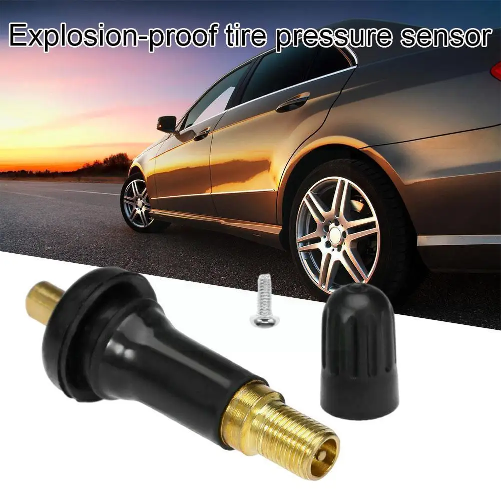 4pc Rubber Tpms Tire Pressure Sensor Stem Service Kit Suitable For