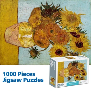 

1000 Piece Puzzles Jigsaw Puzzle for Adult Sunflowers Assembling picture Landscape puzzles toys children kids educational Toys