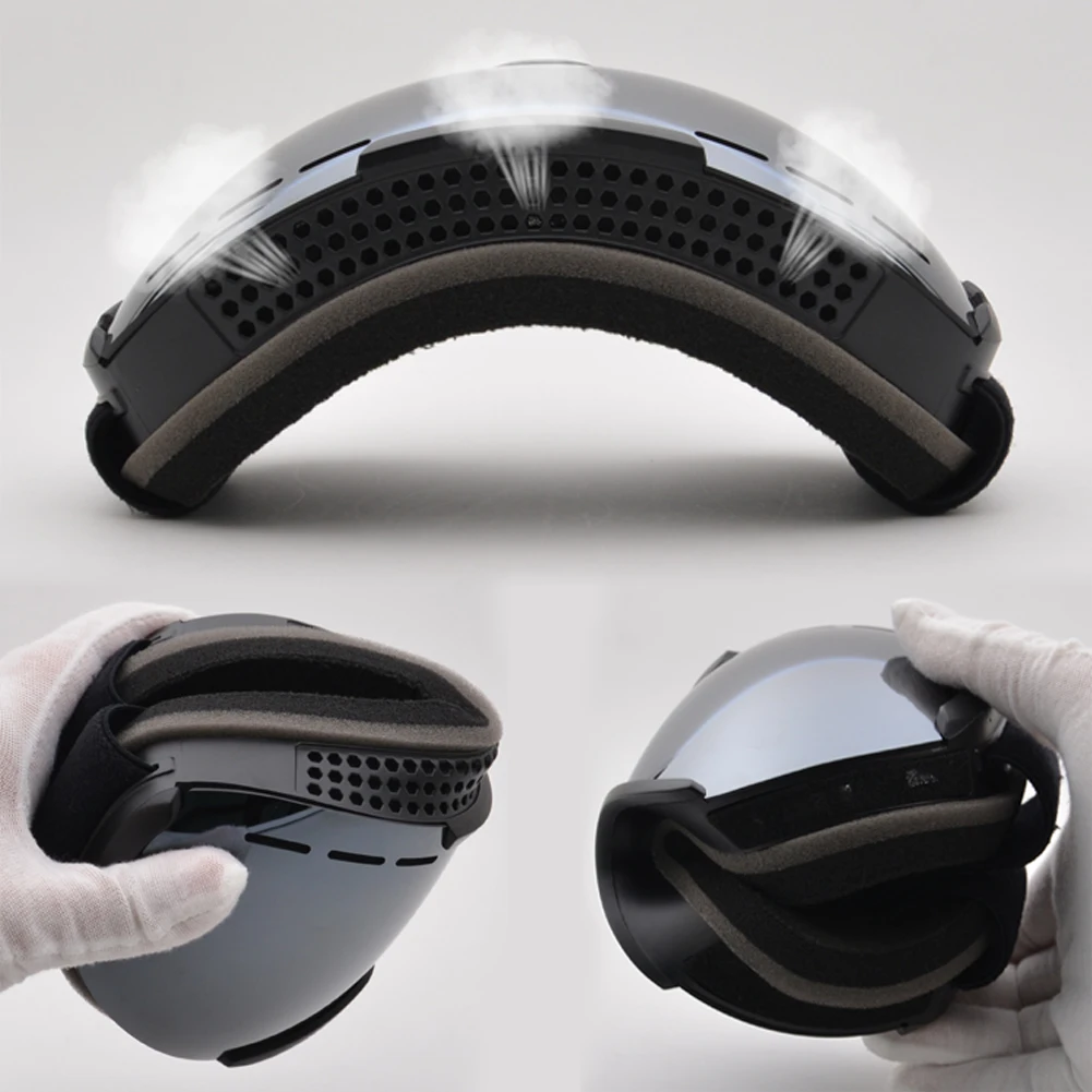 Лыжные очки UV400 защита сноуборд очки Анти-туман большой Лыжная маска очки снег снегоход Мужчины Женщины Катание на лыжах Спорт на открытом воздухе