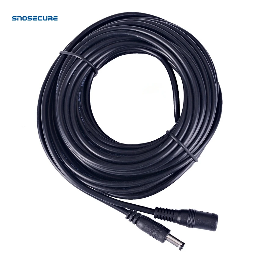 SNOSECURE 12V DC Power Cord 5.5*2.1mm Male Female Power Adapter Extension Cable 3m 5m 10m CCTV Extend Wire For Home Appliance