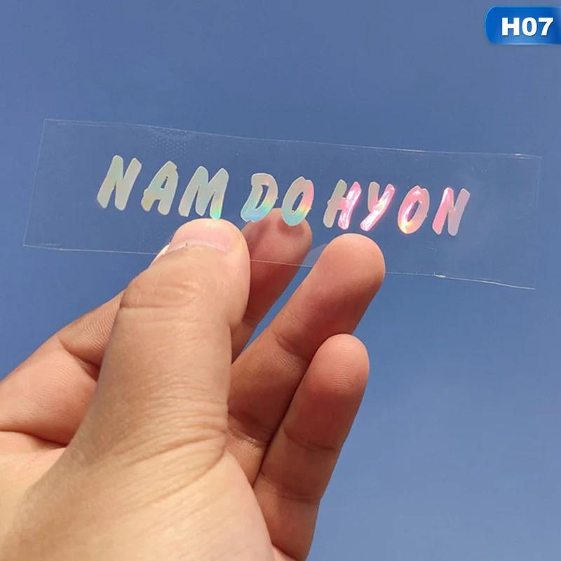 7 Производство 101X1 Прозрачная лазерная наклейка мини-альбом Quantum Leap X1 LEE EUNSANG KIM WOOSEOK CHO SEUNG YOUN - Цвет: 7