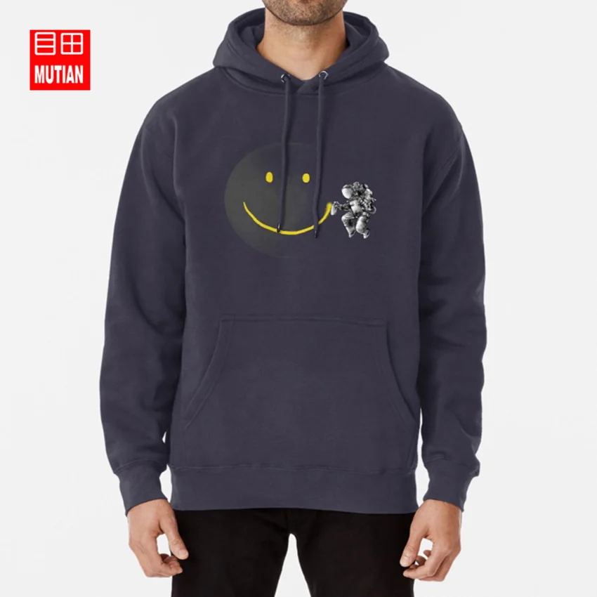 Make a Smile толстовки астронавт в космосе Луна Юмор звезды карабин Фэнтези вандаль