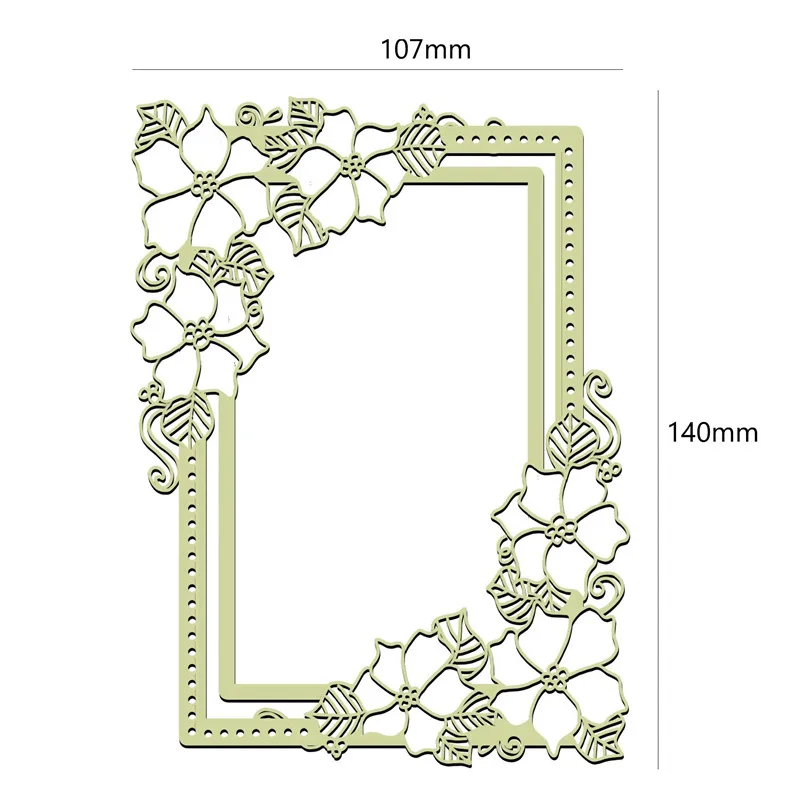 YaMinSanNiO Цветочная рамка цветочный букет металлические Вырубные штампы и штамп для рукоделия штампы Скрапбукинг карты изготовления трафарета высечки