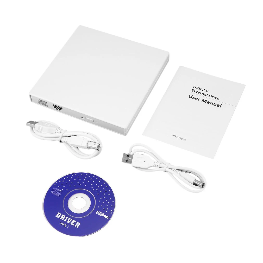 USB 2,0 Внешний комбинированный DVD/CD горелка RW привод CD/DVD-ROM Optical плеер Оптический привод для ПК ноутбук с системой windows