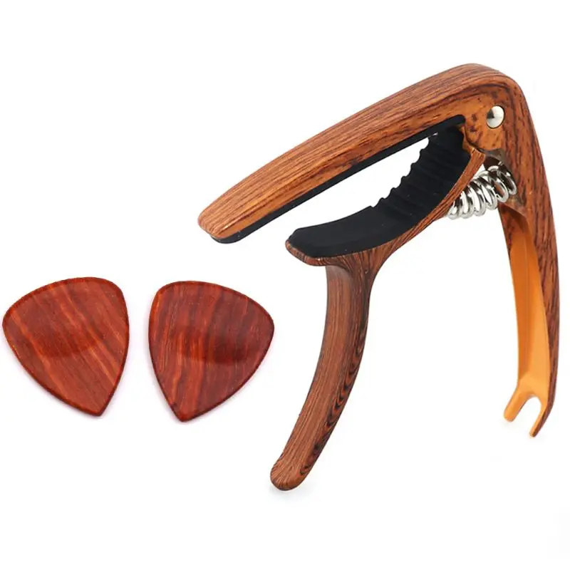 3 шт./компл. деревянная зернистая Гитара Capo Paddle набор народная Классическая укулеле быстрое изменение ключ-струбцина акустическая для регулировки тона