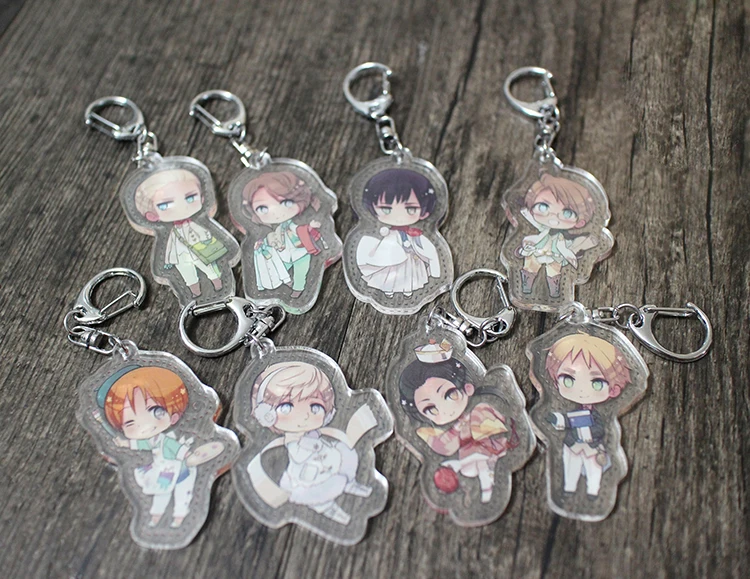 Axis power Hetalia Alfred F. Jones Kiku Honda Ivan Braginsky Yao Wang фигурка Косплей акриловый брелок Подвеска для ключей подарки