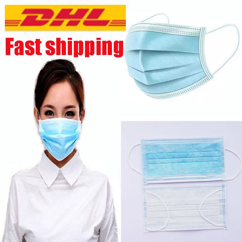 

500pcs 1000pcs Profession anti virus Mask PM2.5 Disposable Elastic Mouth mask Soft Breathable Face Mask