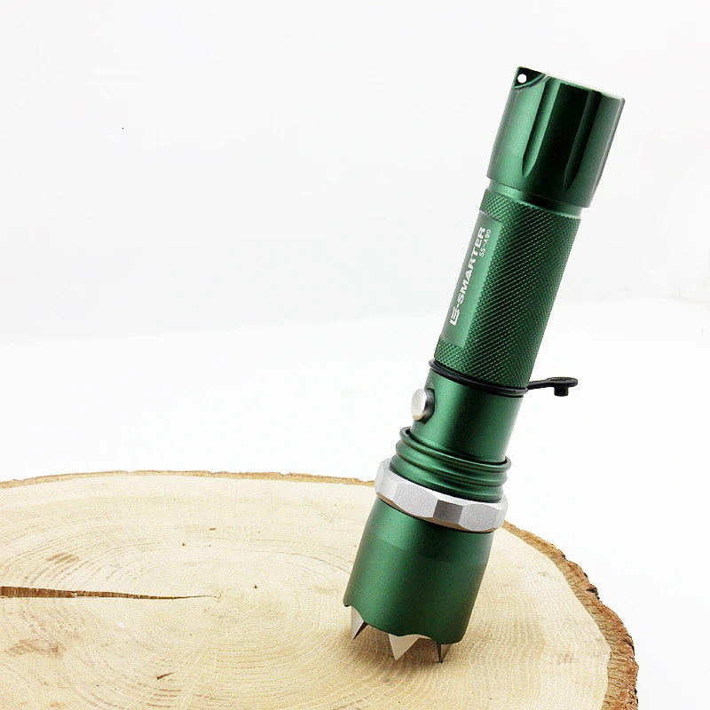 Flashlight Self-Defense LED Far Irradiation Tactical Lamp Hunting Emergency Defensive Tactical Flashlight Women Defend Weapon