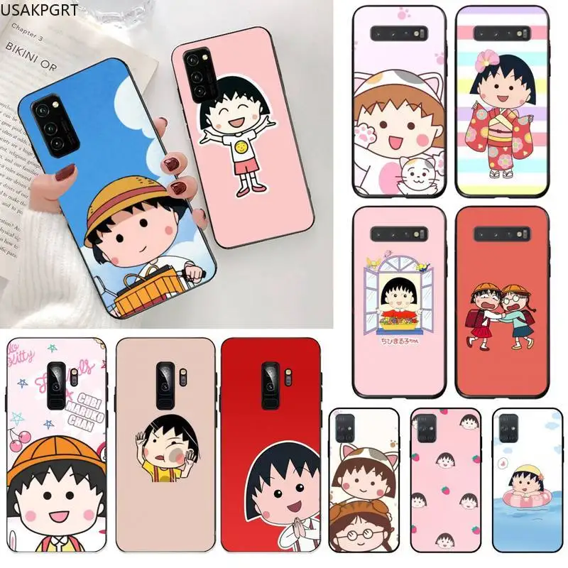 USAKPGRT Catoon Chibi Maruko Chan чехол для телефона Samsung S20 plus Ultra S6 S7 edge S8 S9 S10 5G lite 2020 | Мобильные