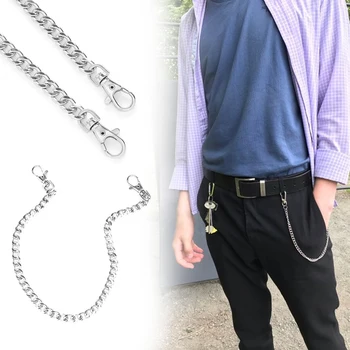 

Keychain Clip Chain Hip Hop Metal Trousers Pant Belt Ring Hipster Biker Punk Waist Chains Jeans Accessories Rock Clip Trendy