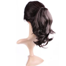 

1 PCS Claw clip short curly wig ponytail Ponytail Hairpiece With Hairpins High Temperature Fiber Ponytail Hair Extension