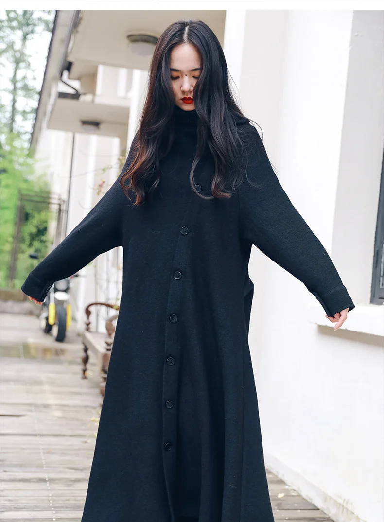 XITAO Повседневный однобортный длинный женский свитер с пуговицами зимний модный стиль элегантный свободный отложной воротник GCC3106