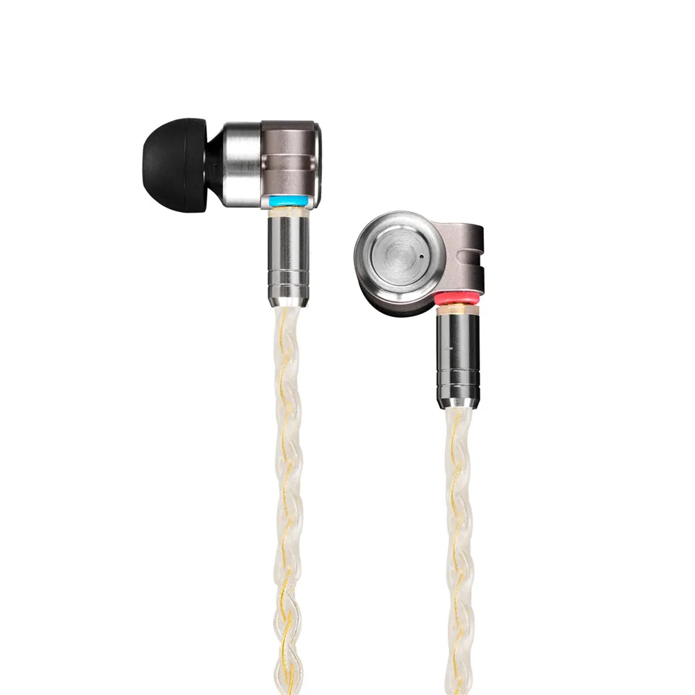 TinHIFI T3 1BA+ 1DD HIFI Гибридный Драйвер в ухо наушник монитор iem наушники вкладыши с позолоченным OFC SPC MMCX кабель T4 P1 T2