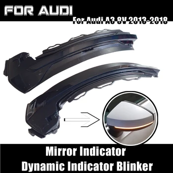 

Side Wing Dynamic Indicator Blinker Repeater Light LED Turn Signal Light For Audi A3 8V 2013-2018 S3/RS3 8V 2013-2017