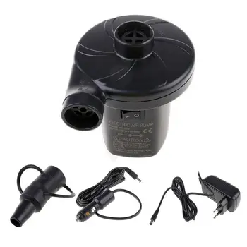 

Free shipping New Hot 1 Set AC 220-240V Auto Car Electric Dual Power Air Pump Inflator Tool Air Bed Mattress Boat High Quality