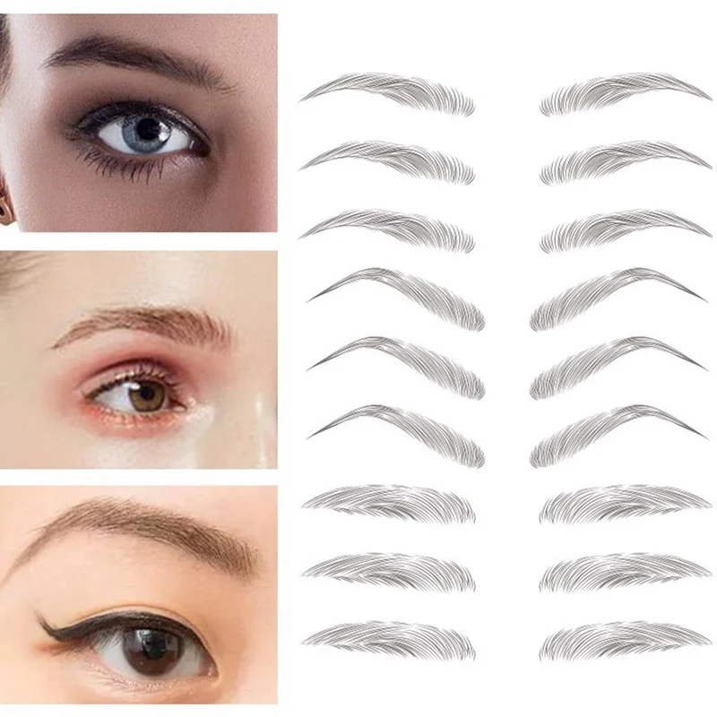

3D Imitation Eyebrows Makeup Stickers Waterproof Eyebrow Tattoo Sticker Long Lasting Natural Fake Eyebrow Lamination Cosmetics