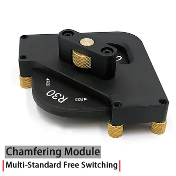 

Quick Change R Angle Wood Milling Trimming Machine Rounding Module Woodworking Fillet Chamfering Template Woodworking Tools