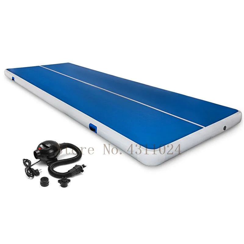 

Free Shipping 14x2x0.2m Blue Inflatable Gymnastics Mattress Gym Tumble Airtrack Floor Tumbling Air Track For Sale