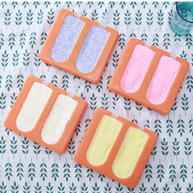 Ice Lolly Mould Kitchen 2/4 Cell Frozen Cube Molds Popsicle DIY Cream Maker Tools Cooking Tool Household | Дом и сад