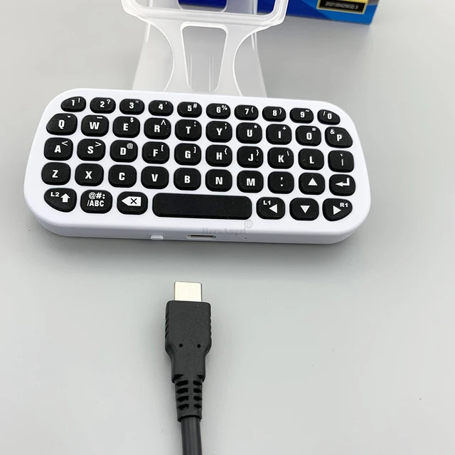 1 Clavier Blanc Sans Fil Avec Clip Pour Contrôleur Ps5, Mode en ligne