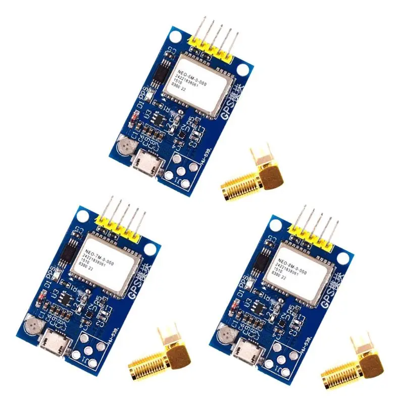 NEO-7M NEO-8 двухсторонний GPS Мини-модуль NEO-M8N Спутниковое позиционирование