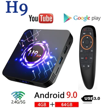 

TV BOX Android 9.0 H9 X3 4GB 64GB 8K Smart TV BOX Amlogic S905X3 9.0 5G Wifi 1080P 4K Android TV BOX Youtube tv box Set Top Box