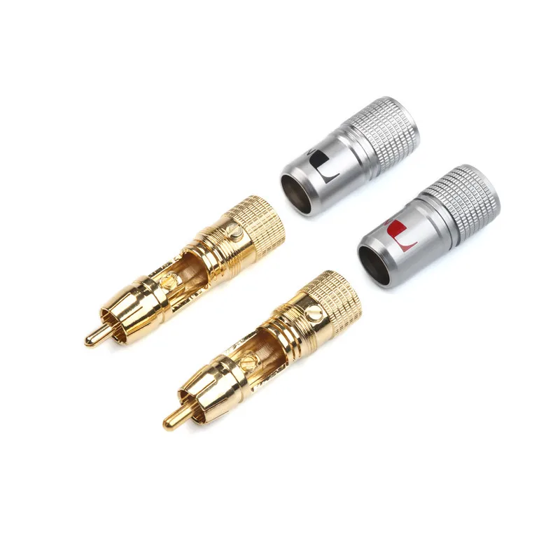 2 шт. 10 мм RCA разъем типа &quotбанан&quot позолоченная блокировка не под пайку Nakamichi