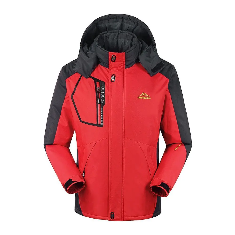 Мужские и женские уличные куртки ветровка водонепроницаемая ветрозащитная походная куртка пальто для мужчин спортивные куртки для рыбалки SA-8 - Цвет: red  men