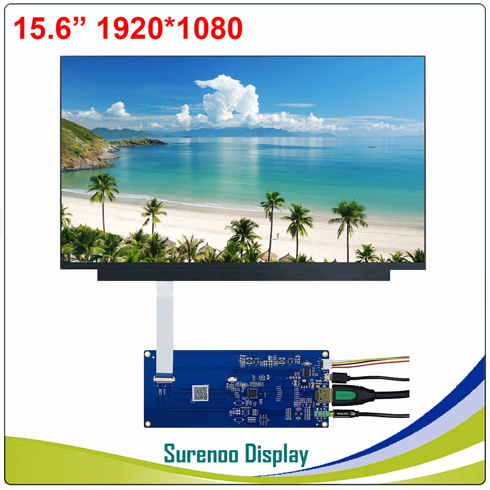 15," дюймов 1920X1080 12V PWM HDMI ips на тонкопленочных транзисторах на тонкоплёночных транзисторах ЖК-дисплей модуль Дисплей монитор Экран с аудио Outout для Windows