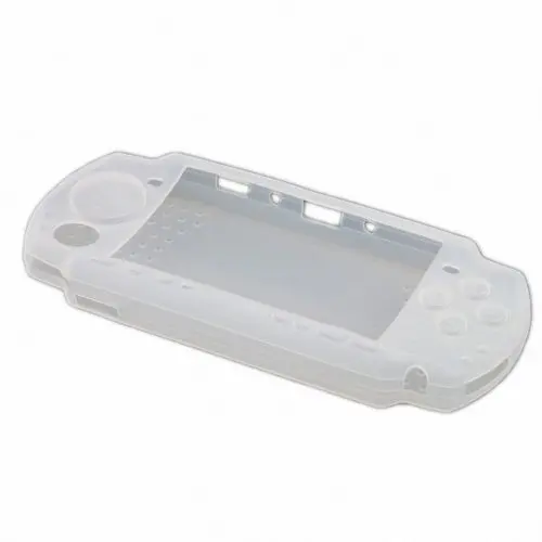 Белый Мягкий силиконовый чехол, кожаный чехол для sony psp 2000/3000, силиконовый чехол для psp 2000/3000, аксессуары для игровой консоли - Цвет: Белый