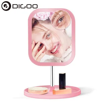 

DIGOO DG-TBM 52 LED Lights Touch Screen Makeup Mirror 5X Magnifying Mirrors Vanity 360 Adjustable Dimmable Beauty Makeup Mirrors